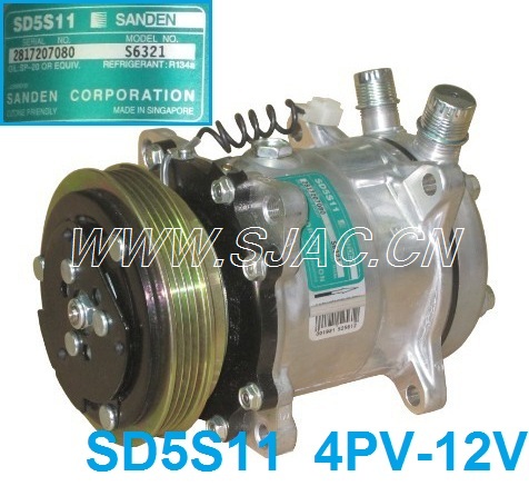  日本三电压缩机SD5S114PV12V