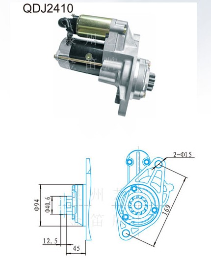  五十铃4HF1起动机【QDJ2410】