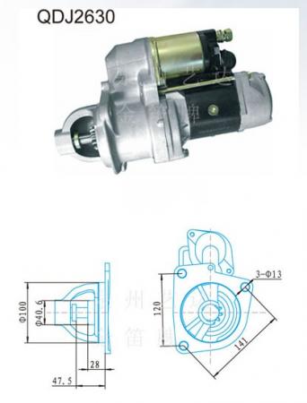  日野EH700、H07C起动机【QDJ2630】