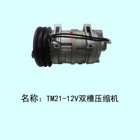  TM21冷藏车压缩机穿心后压双槽12V