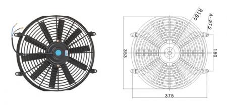  通用扇14寸---24V
