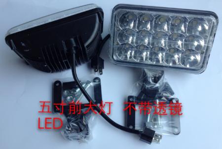  五寸方前大灯LED不带透镜