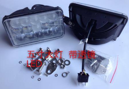  五寸方前大灯LED带透镜