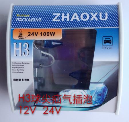  H3球尖疝气插泡12V24V