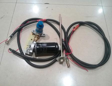  国四轻卡滤手动泵座+油管穿丝右24V
